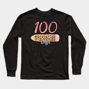 100 Days of School Girl Long Sleeve T-Shirt